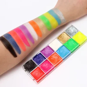 Bright Face Body Paint Festival Party Face Oil Painting Body Makeup 12 Colors Face Body Oil Paint Art Makeup