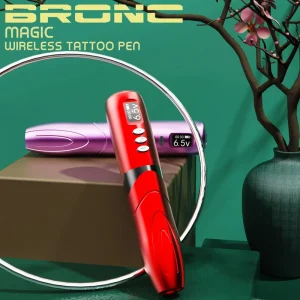 Bronc Magic Wireless 3.5MM Pen Stroke for Motors 11000 RPM for PMU & Tattoo 1800 MAh Battery Capacity Electric Gun Type