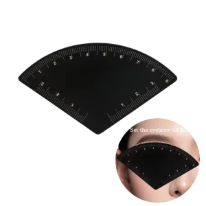 Brow Easy Design Eyebrow Mapping Shaping Metal Ruler Microblading Permanent Makeup Supplies PMU Measuring Mark Ruler for Eyebrow