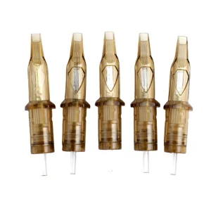 Brown Permanent Makeup Tattoo Cartridge Needles Professional Custom Tattoo Cartridge Needle