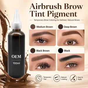 Brown Tint Eyebrow Long Lasting Eyebrow Henna Brow Gel Eyelashes Dye No Developer Waterproof Eyebrow Enhancers