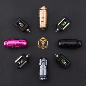 Brushless Motor 3.5mm/4mm Stroke Direct Drive Rotary Tattoo Pen Machine Gun with 2200mAh RCA Battery