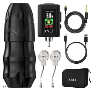 Brushless Motor 4.0/4.5/5.5mm Stroke Rotary Tattoo Pen Machine with RCA Battery