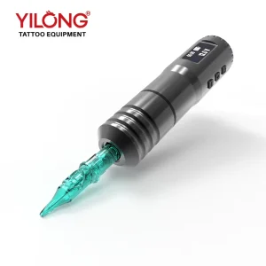 Brushless Motor Electric Aluminum Alloy Light Weight Battery Professional Permanent Tattoo Pen 4mm Stroke LCD Display