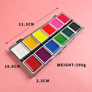 Bulk 12 Color Professional Face Painting Palette Natural Plant Based Non Toxic CE Certified Children’s Body Painting