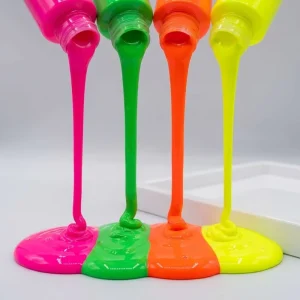 Bulk 150ml UV Blacklight Paint Set Vibrant Fluorescent Liquid Paint Neon Paint for Glow Party and Body Painting