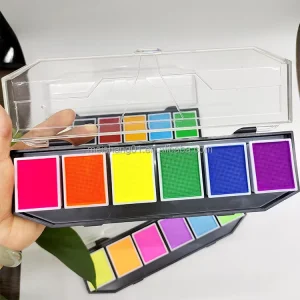Bulk Face Paint Palette Water Based Solid Face Paint Portable Case Festival & Kids Party