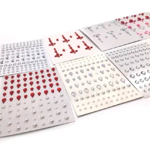 Bulk Production Bling Eyebrow Face Gems Makeup Rhinestones Crystal Diamond Acrylic Stickers