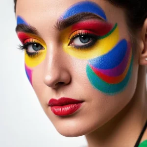 Bulk Rainbow Gradient Face Paint Kit Water Based One Stroke Paint Vibrant Festival Colors
