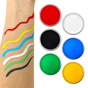 Bulk Solid Cakes Vegan Organic Face Painting Non Toxic Makeup Water Based Face Body Paint for Festival