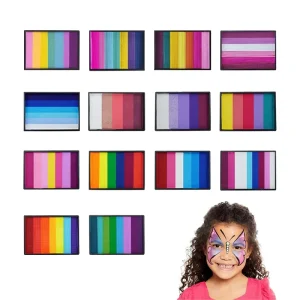 Bulk Split Cake Face Paint Set 14 Styles Festival & Pride