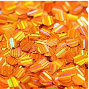 Bulk Striped Holographic Sequins Hexagon Glitter Flakes DIY 3D Nail Art Decoration Accessories