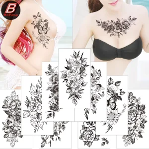 Bulk Temporary Tattoo Waterproof Artificial Women Men Temporary Tattoo Stickers