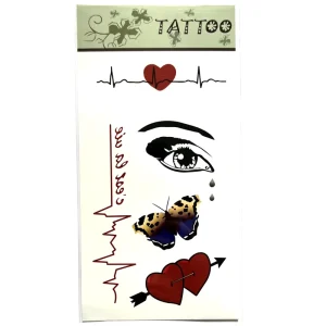 Butterflies and Flowers Temporary Stickers Tattoo Colorful Fake Body Art Tattoos for Women Kids