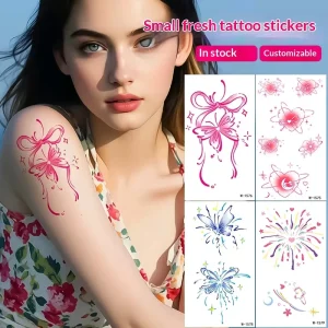 Butterfly Tattoo Stickers Beautiful Cartoon Ins Style Colorful Personalized Water Transfer Printed Waterproof Stickers