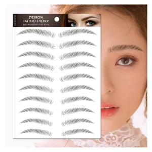 Bxtats 20 Style 6D Eco friendly Long Lasting Waterproof Eyebrow Sticker Temporary Eyebrow Tattoo Stickers