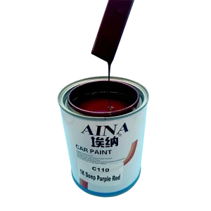 C110 1K Deep Purple Red Acrylic Liquid Coating Car Paint High Gloss Automotive Basecoat OEM Professional Spray Paint Auto Body
