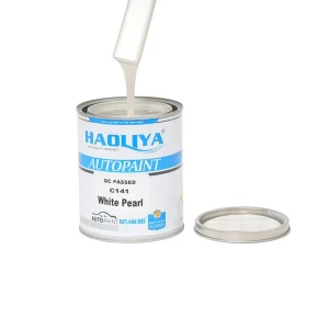 C141 1K Acrylic White Pearl Auto Body Repair Car Paint High Gloss Automotive Coating Strong Adhesion Factory Direct