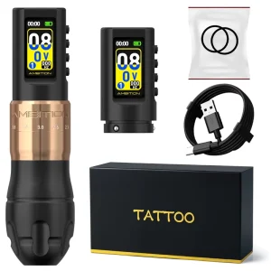 C2/C3 Professional Wireless Tattoo Machine Coreless Motor 2.0 4.2mm Adjustable Stroke Tattoo Pen for Beginners Body Tattoo