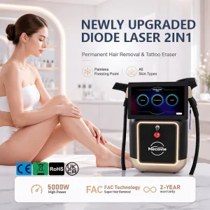 CE Certified 2 in 1 5000W Laser Machine Diode 808nm Hair Removal Picosecond Tattoo Removal Professional Clinic Beauty Equipment