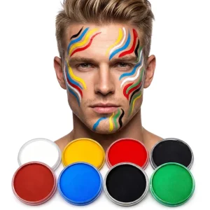 CE Certified 90g MS MS 90g Kids Face Paint Kit Non Toxic Water Based Halloween Body Paint Bright Colors Fancy Dress