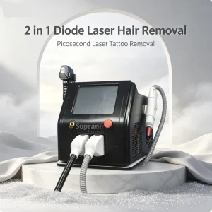 CE Certified Commercial Portable 2 in 1 Diode Laser 808nm Freezing Point Hair Removal & Tattoo Removal Equipment