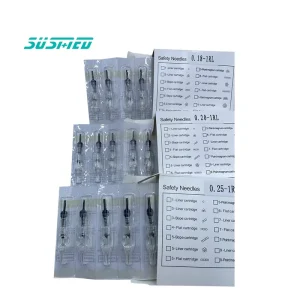 CE Certified Disposable Permanent Makeup Needle With Tubes Cartridge Tattoo Needle