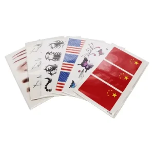 CMYK Customizable Pantone China Back Full Arm Tattoo Stickers with Free Sample Environmentally Friendly Ink for Girls