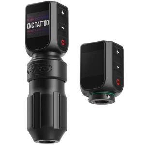 CNC E77 Wireless Tattoo Machine Dual Batteries Color Screen Rotary Tattoo Machine Pen