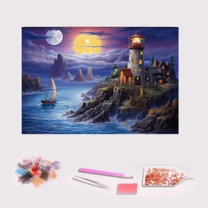 COOLEVE Factory Printed Plastic 5D DIY Custom Handmade Attractive Style Personalized Gift Diamond Painting Kit for