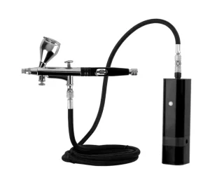 Capacity 7CC 20CC Dual Action Trigger Mini Metal Airbrush Compressor Cordless Rechargeable Nail Airbrush for Tattoo Makeup