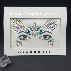 Carnival Festival Body Art Jewel Safety Makeup Rhinestone Eyes Tattoo Sticker Fancy Face Jewels