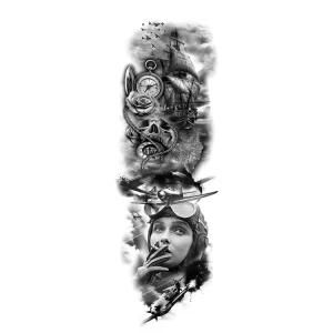 Cartoon Dragon Design Full Arm Temporary Tattoo Sleeve Water Transfer Feature Made Paper Women Men’s Parties