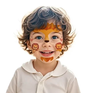 Cartoon Temporary Face Tattoo Stickers Waterproof Kids Party Body Makeup Stickers