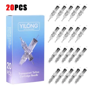 Cartridge Tattoo Needles Mixed Sizes 20pcs Per Box Sterilized Yilong Disposable for Tattoo Rotary Machine