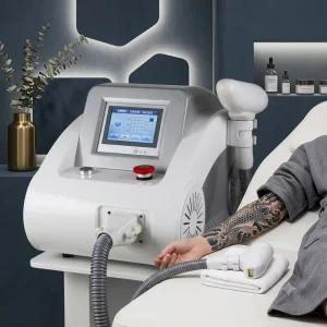 Certified Desktop Pigment Breakdown Machine for Tattoo Eyebrow Teaching Foot Pedal Control Q-mode Pulse Vibration Decomposition