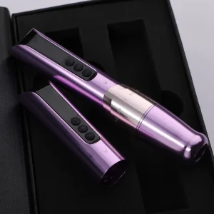 Charme Princesse Wireless Adjustable Stroke PMU Machine Permanent Makeup Pen Kit with 10 Cartridges for Eyebrow Lip