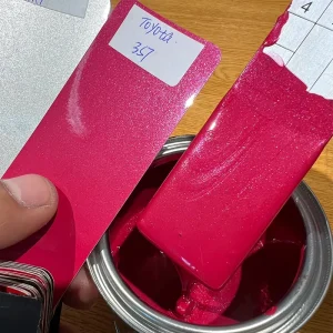 Cherry Mica Car Body Repair Metallic Color Car Base Coat