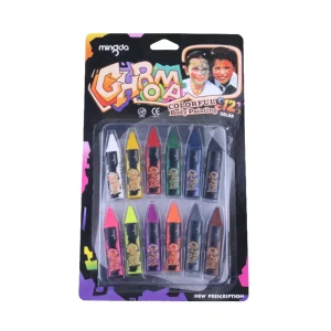 Children Washable 12 Colors Environmentally Friendly Body Paint Non Toxic Face and Body Paint
