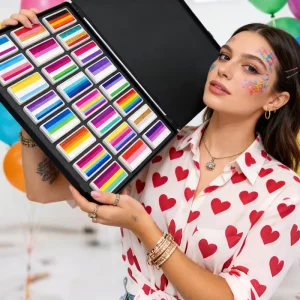 Children’s 24 Tier Natural Plant Based Cake Paint Set CE Certified Durable And Safe For Professional Face Painting