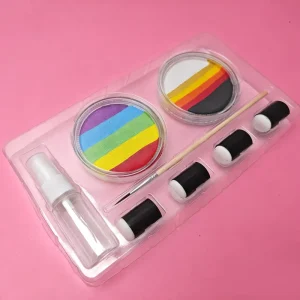 Children’s Colored Face Painting Kits Natural Plant-Based CE Certified Water Activated UV Easy-to-Wash Holiday