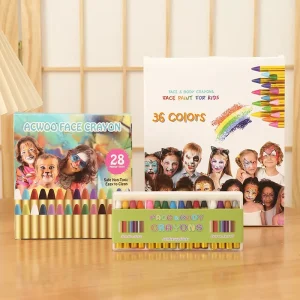 Children’s DIY Face Paint Crayons Halloween Face Paint Makeup Props 16 28 6 Color Body Painting Crayons Custom Logo
