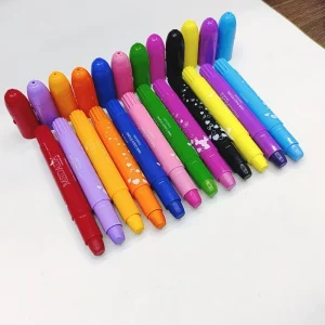 Children’s Easy Use Eco-friendly Non-Toxic Body Paint Sticks and Crayons Set 12 Colors Convenient Packaging