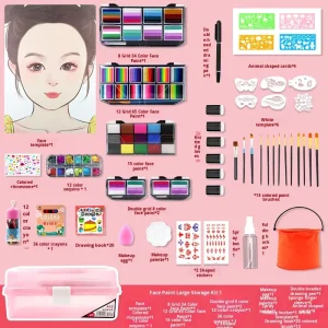 Children’s Face Paint Water Soluble Stage Face Painting Pigment Drawing Board Plastic Source Factory