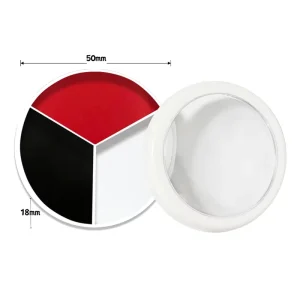 Children’s Natural Plant Based Round Tri Color Pigments Easy to Clean Face Paint for Event Makeup