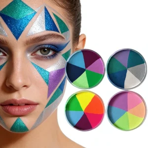 Children’s Non-Toxic Water-Based Body Paint Palette, 30g, EN71 Certified, 6-Color Set for Face and Body Painting