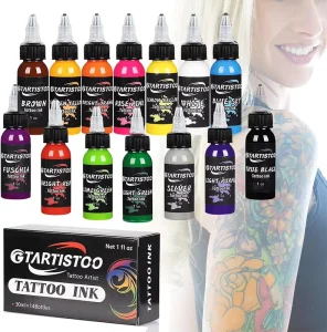 China Supplier 14 Colors Tattoo Ink Set Vegan Friendly Pigment Tattoo Ink 30ML