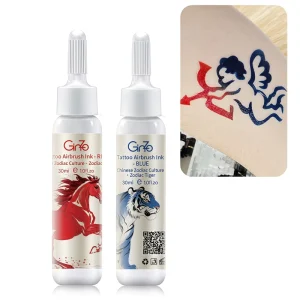 Chinese Zodiac Waterproof Temporary Airbrush Tattoo Ink for Body Art