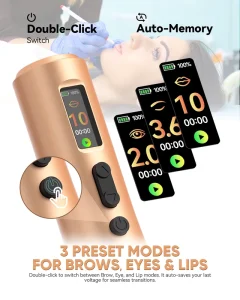 Claro Digital PMU Pen Wireless & RCA Dual Use Tattoo Machine for Eyebrow Lip Eyeliner