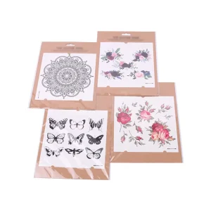 Classic New Pattern Customized Fashion Waterproof Woman Eco-friendly Non-Toxic Tattoo Sticker Temporary Tattoos Smart Sticker